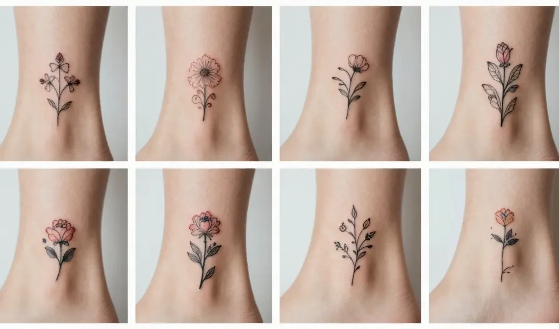 ankle tattoos for women