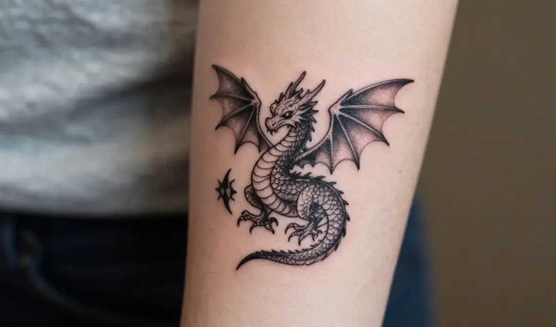 dainty dragon tattoo ideas