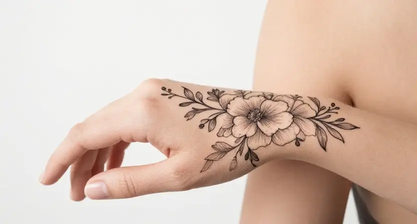 hand tattoos for women