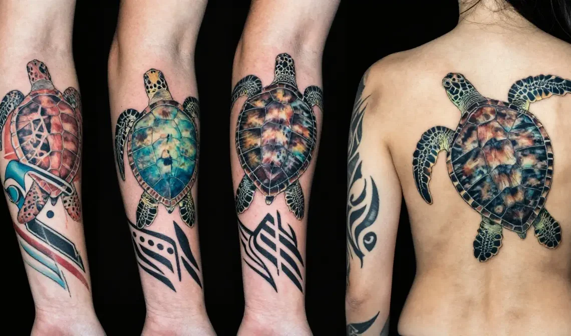 sea turtle tattoo designs