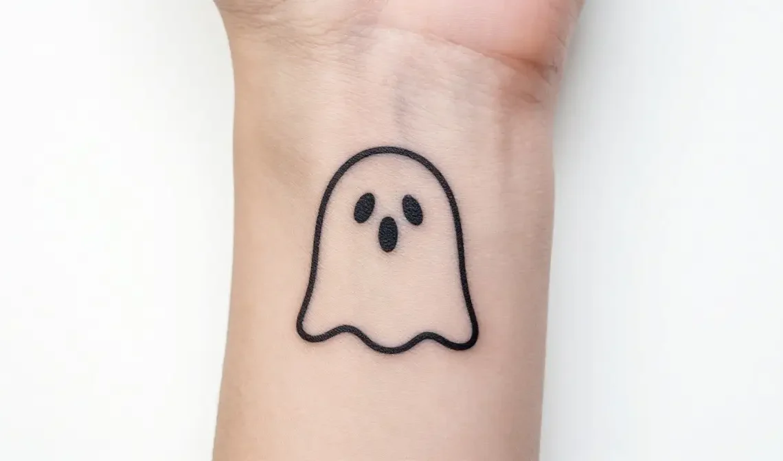 small ghost tattoo