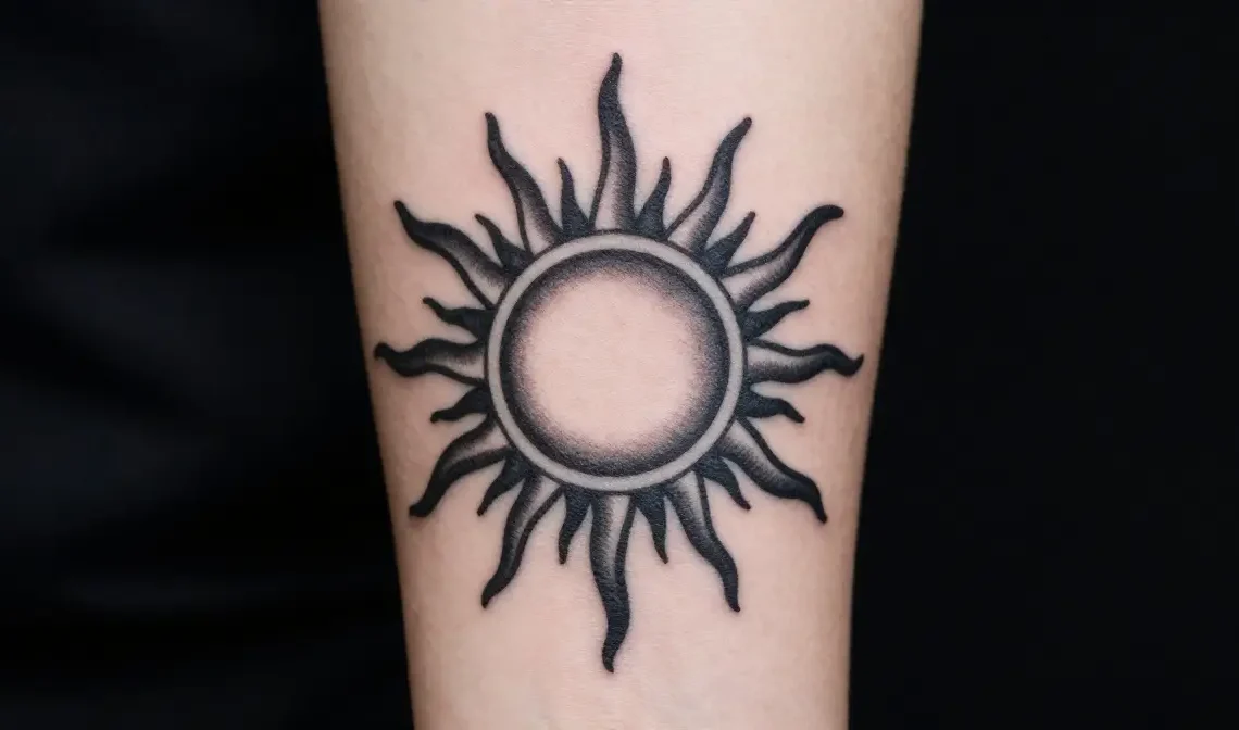 sun tattoo