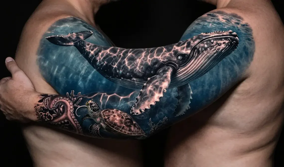 ocean animal tattoos