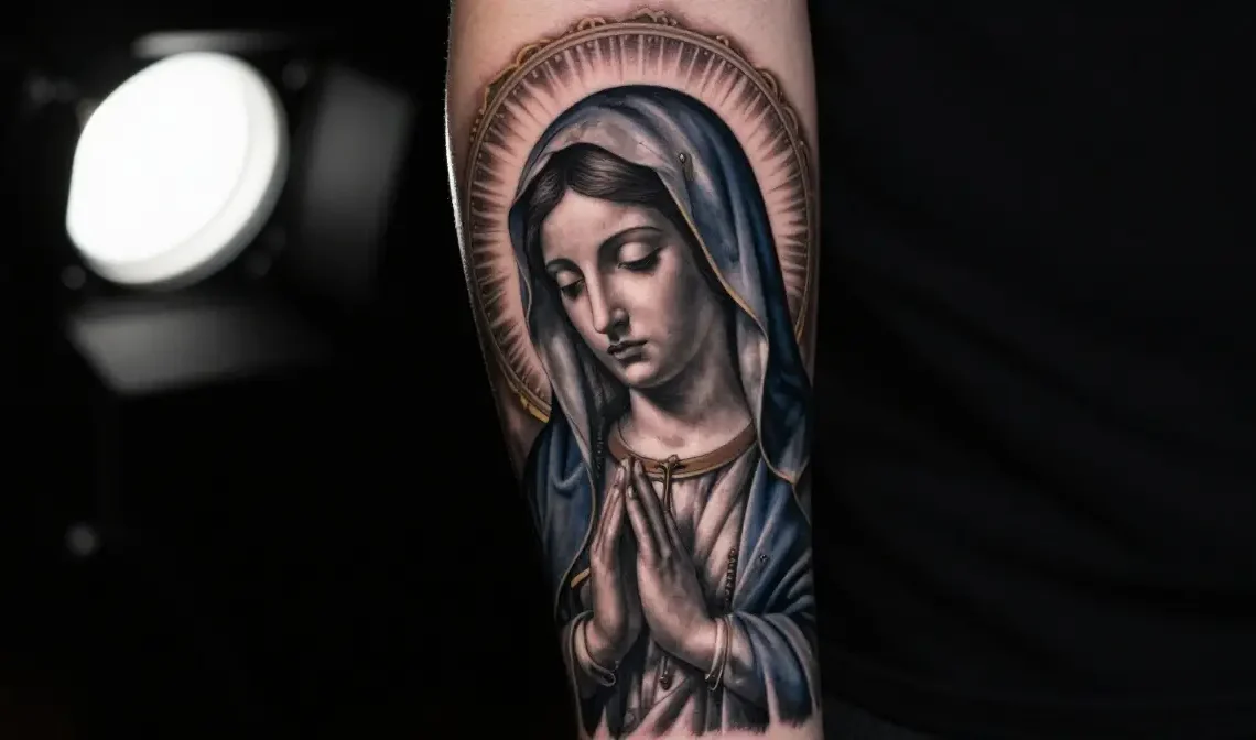 virgin mary tattoos
