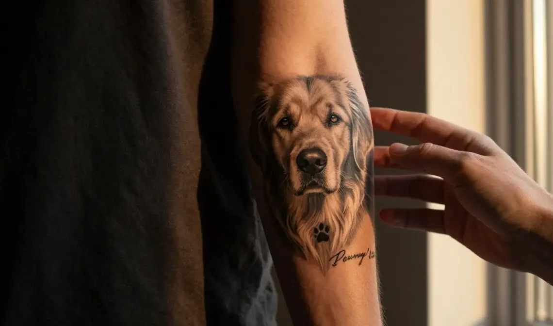 dog memorial tattoos