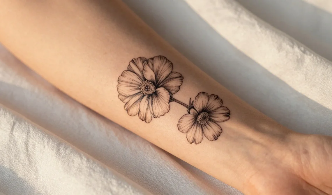 april birth flower tattoo ideas