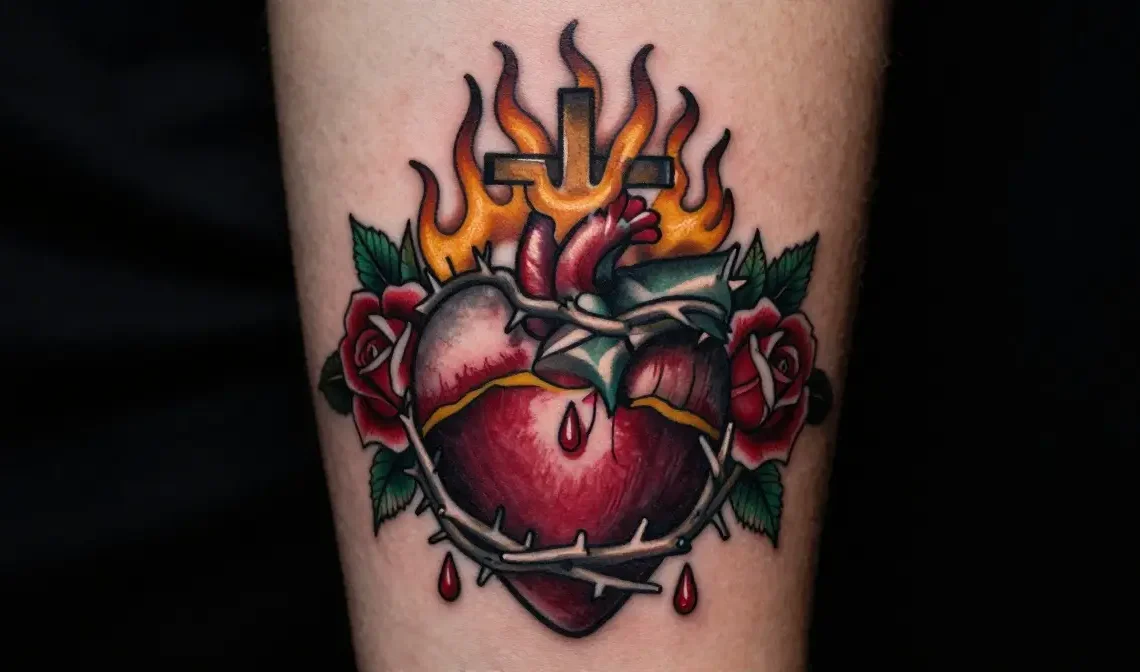 sacred heart tattoo ideas