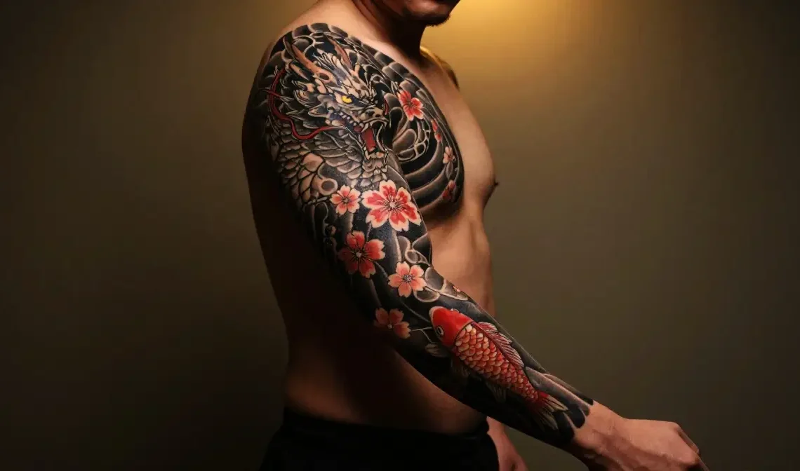 mens full sleeve tattoo