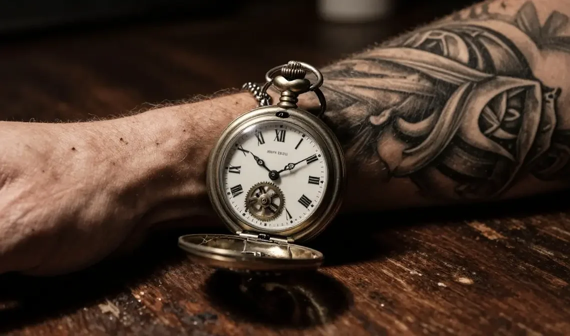 pocket watch tattoos