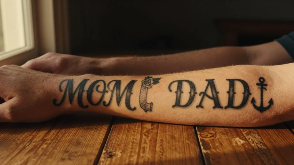 mom dad tattoos