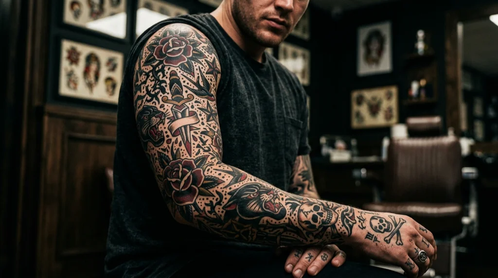 patchwork tattoos