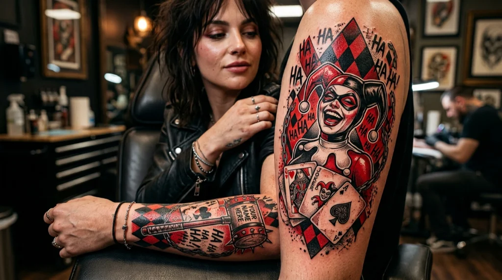 harley quinn tattoos