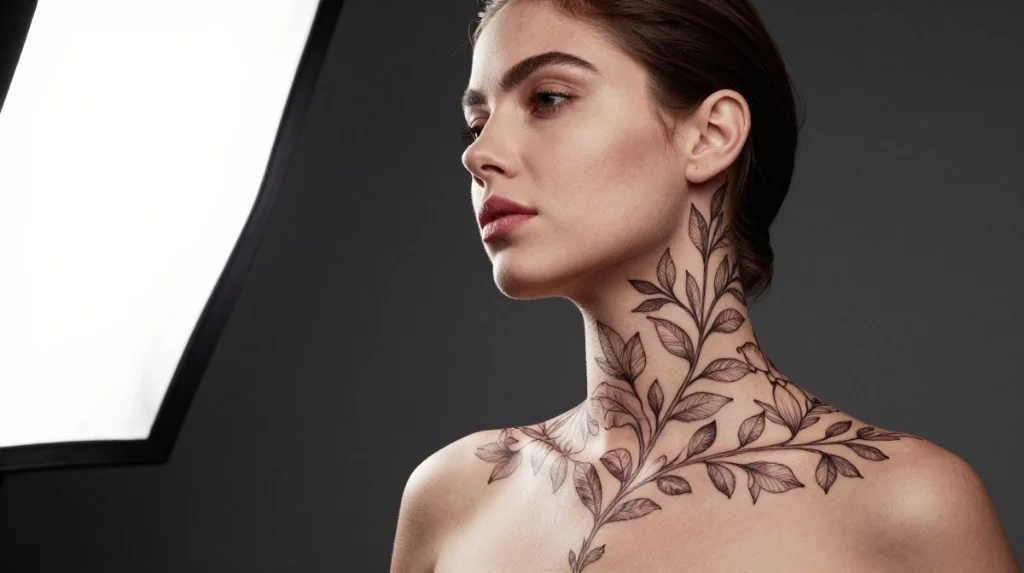 neck tattoo ideas women